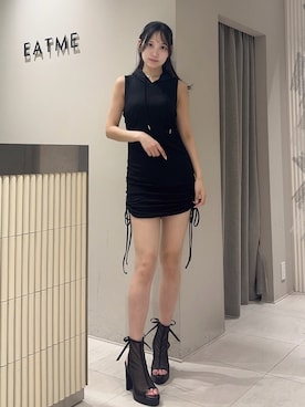 「EATME」｜奏さん（レディース・169cm）の夏コーディネート