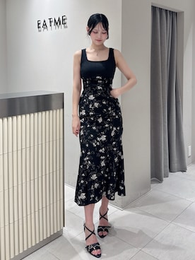 「EATME（イートミー）のアイテム（サンダル）」を使った、奏さん（レディース・169cm）の夏コーディネート