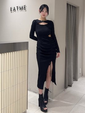 奏さん（レディース・169cm）の冬コーディネート