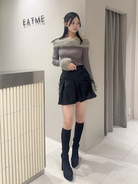 奏さん（レディース・169cm）の冬コーディネート