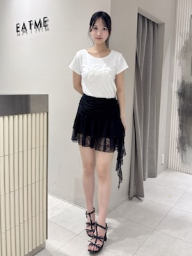 「EATME」｜奏さん（レディース・169cm）の夏コーディネート