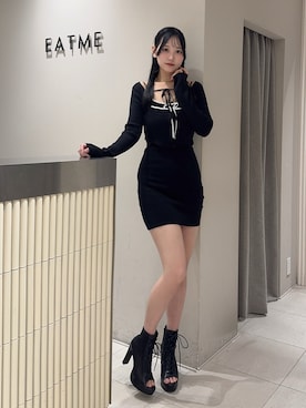 奏さん（レディース・169cm）の冬コーディネート