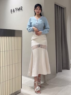 「アイテム（スカート）」を使った、奏さん（レディース・169cm）の夏コーディネート