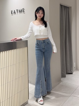 「EATME（イートミー）のアイテム」を使った、奏さん（レディース・169cm）の春コーディネート