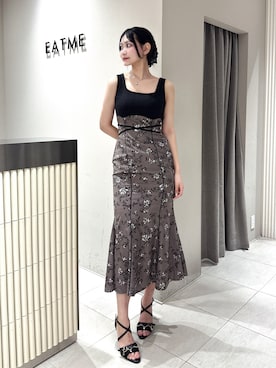 「EATME（イートミー）のアイテム（サンダル）」を使った、奏さん（レディース・169cm）の夏コーディネート