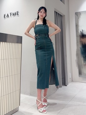 「EATME（イートミー）のアイテム（サンダル）」を使った、奏さん（レディース・169cm）の夏コーディネート