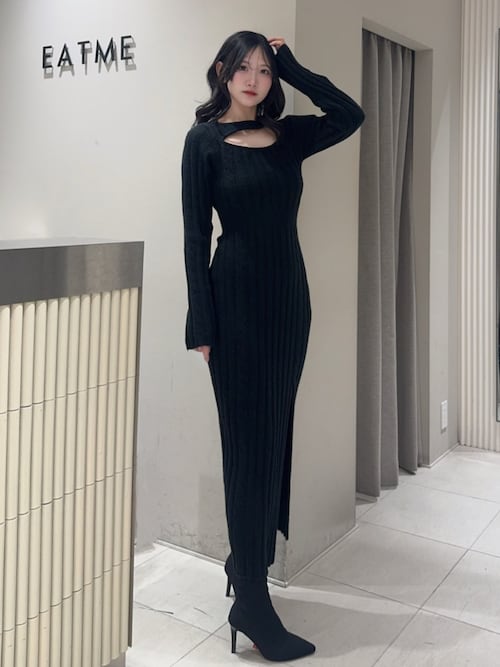 ニットショートブーツ