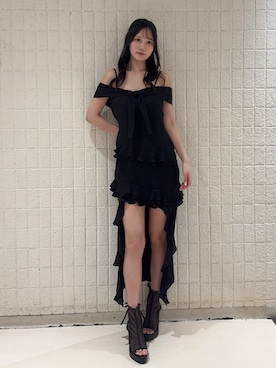 「ヘアクリップ」｜奏さん（レディース・169cm）の春コーディネート