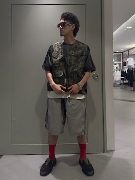 「MANASTASH（マナスタッシュ）のアイテム（パンツ）」を使った、kotarooooさん（メンズ・170cm）の夏コーディネート