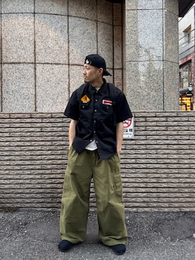 「BEAVER（ビーバー）のアイテム」を使った、kotarooooさん（メンズ・171cm）の春コーディネート