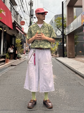 「MANASTASH（マナスタッシュ）のアイテム」を使った、kotarooooさん（メンズ・171cm）の夏コーディネート
