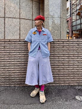 「BEAVER（ビーバー）のアイテム」を使った、kotarooooさん（メンズ・171cm）の春コーディネート