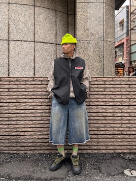 「BEAVER（ビーバー）のアイテム」を使った、kotarooooさん（メンズ・171cm）の春コーディネート