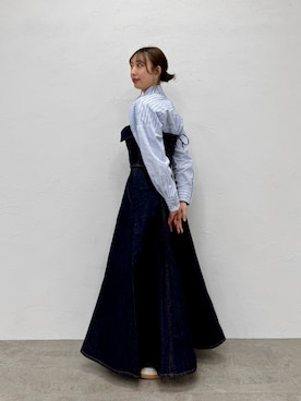 「春カラー」｜「アイテム（その他トップス）」を使った、moeriさん（レディース・158cm）の冬コーディネート