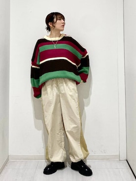 「PBLIM（ページボーイリム）のアイテム（その他シューズ）」を使った、おかぴさん（レディース・155cm）の冬コーディネート