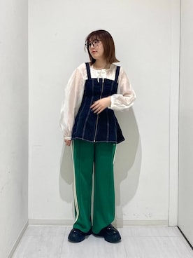 「アイテム（その他トップス）」を使った、おかぴさん（レディース・155cm・20代）の春コーディネート