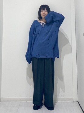 おかぴさんの「ラインソールローファー」を使ったコーディネート
