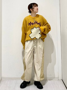 「PBLIM（ページボーイリム）のアイテム（その他シューズ）」を使った、おかぴさん（レディース・155cm）の冬コーディネート