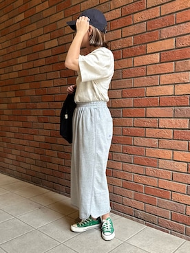 「アイテム（トートバッグ）」を使った、osushikkoさん（レディース・154cm）の夏コーディネート