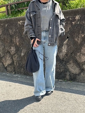 「Levi's（リーバイス）のアイテム（ジャケット/アウター）」を使った、osushikkoさん（レディース・154cm）の春コーディネート