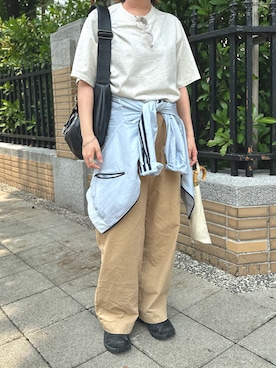 「adidas Originals（アディダスオリジナルス）の【別注】＜adidas Originals＞フットボール ジャケット（その他アウター、ブルー系）」を使った、osushikkoさん（レディース・154cm）の春コーディネート