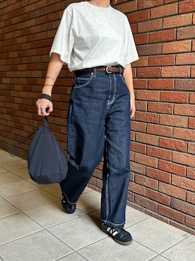 「MARGARET HOWELL（マーガレットハウエル）のアイテム」を使った、osushikkoさん（レディース・154cm）の秋コーディネート