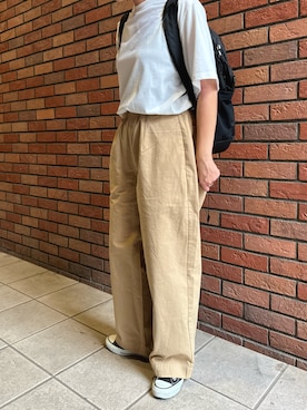 「アイテム（バックパック/リュック）」を使った、osushikkoさん（レディース・154cm）の秋コーディネート