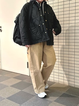 「アイテム（バックパック/リュック）」を使った、osushikkoさん（レディース・154cm）の冬コーディネート