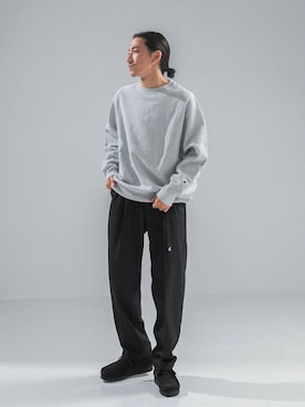 「Champion（チャンピオン）のアイテム」を使った、Masato  Kobiyama さん（メンズ・170cm）の秋コーディネート