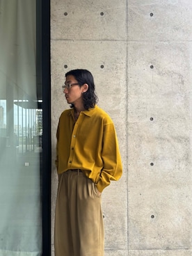 「アイテム（イエロー系）」を使った、Masato  Kobiyama さん（メンズ・170cm・20代）の秋コーディネート