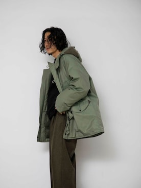 「アイテム（その他アウター、グリーン系）」を使った、Masato  Kobiyama さん（メンズ・170cm）の秋コーディネート