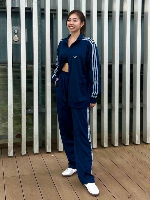 ナヨン着用　adidas セットアップ ジャージ トラックジャケットパンツ水色L adidas アディダスジャージ TWICE ナヨン着用 XLサイズ