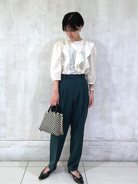 「MONOGRAM BAG」｜enoさん（レディース・161cm）の夏コーディネート