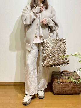 「Casselini（キャセリーニ）のアイテム」を使った、chocotohanaさん（レディース・161cm）の春コーディネート