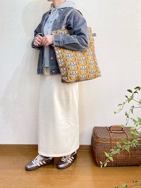 「BINDU（ビンドゥー）のアイテム」を使った、chocotohanaさん（レディース・161cm）の春コーディネート