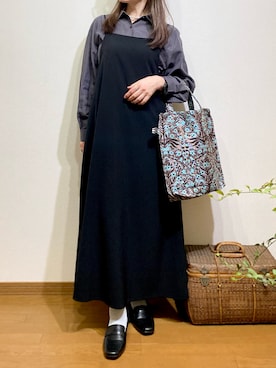 「evernavy（エバーネイビー）のアイテム」を使った、chocotohanaさん（レディース・161cm）の春コーディネート
