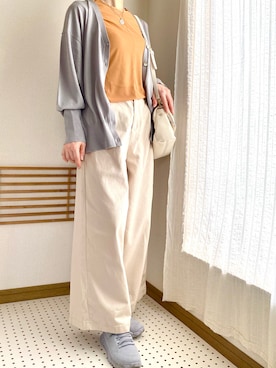 「rps（アールピーエス）のアイテム（パンツ）」を使った、chocotohanaさん（レディース・161cm）の春コーディネート