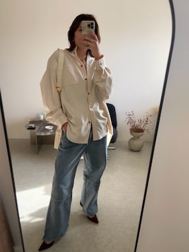 「for/c（フォーシー）のアイテム（トップス）」を使った、for/cさん（レディース・158cm）の春コーディネート