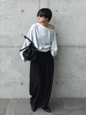 「for/c（フォーシー）のアイテム（パンツ）」を使った、for/cさん（レディース・158cm）の春コーディネート