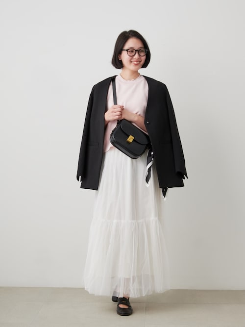 セール】裏地取り外し可チュールスカート【サスティナブル】（スカート