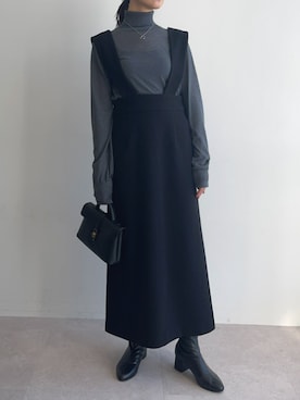 「for/c（フォーシー）のアイテム（ワンピース/ドレス）」を使った、for/cさん（レディース・162cm）の冬コーディネート