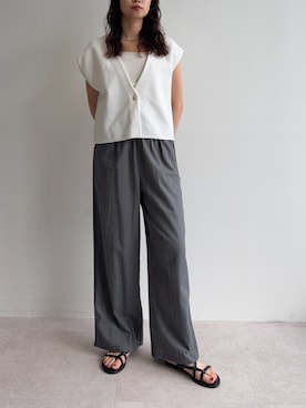 「for/c（フォーシー）のアイテム（パンツ）」を使った、for/cさん（レディース・163cm）の夏コーディネート