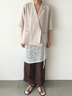 「for/c（フォーシー）のアイテム」を使った、for/cさん（レディース・166cm）の春コーディネート