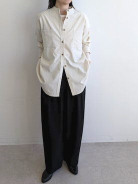 「for/c（フォーシー）のアイテム（トップス）」を使った、for/cさん（レディース・163cm）の冬コーディネート