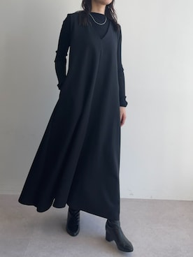 「for/c（フォーシー）のアイテム（ワンピース/ドレス）」を使った、for/cさん（レディース・162cm）の冬コーディネート