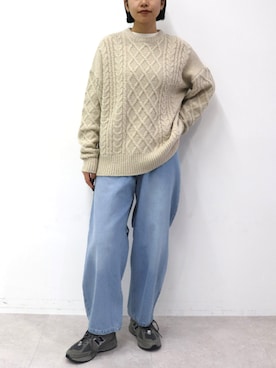 「for/c（フォーシー）のアイテム（パンツ）」を使った、for/cさん（レディース・167cm）の冬コーディネート
