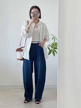 「for/c（フォーシー）のアイテム（パンツ）」を使った、for/cさん（レディース・161cm）の夏コーディネート