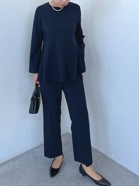「for/c（フォーシー）のアイテム（パンツ）」を使った、for/cさん（レディース・167cm）の冬コーディネート
