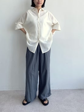 「for/c（フォーシー）のアイテム（トップス）」を使った、for/cさん（レディース・167cm）の春コーディネート
