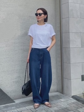 「for/c（フォーシー）のアイテム（パンツ）」を使った、for/cさん（レディース・161cm）の夏コーディネート